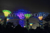 SINGAPORE, Gardens by the Bay, Supertree Grove, illuminations, SIN489JPL