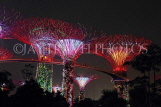 SINGAPORE, Gardens by the Bay, Supertree Grove, illuminations, SIN491JPL