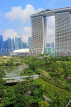 SINGAPORE, Gardens by the Bay, and Marina Sands Hotel, SIN499JPL