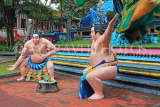 SINGAPORE, Haw Par Villa, Sumo wrestlers, SIN544JPL