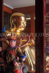 SINGAPORE, Little India, Leong San See Temple, interior, golden Buddha statue, SIN660JPL