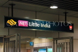 SINGAPORE, MRT Little India station, entrance sign, SIN665JPL