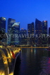 SINGAPORE, Marina Bay, and Singapore skyline at night, SIN1156JPL