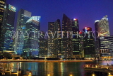 SINGAPORE, Marina Bay, and Singapore skyline at night, SIN1159JPL