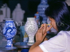 SINGAPORE, Ming Pottery, artist at work, SIN244JPL