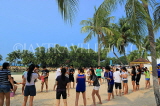 SINGAPORE, Sentosa Island, Palawan Beach,  people playing games, SIN700JPL