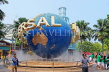 SINGAPORE, Sentosa Island, Universal Studios globe, SIN730JPL