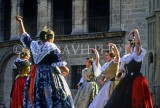 SPAIN, Valencia Prov, VALENCIA, Fallas Fiesta, Balls Valenciano al Carrer dancers, SPN922JPL