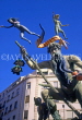 SPAIN, Valencia Prov, VALENCIA, Fallas Fiesta, effigy in parade, SPN316JPL