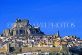 SPAIN, Valencia Province, MORELLA, Castillo Roquero and town view, SPN1120JPL
