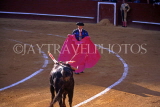 SPAIN, Valencia Province, bull fighting, matador and bull, SPN322JPL