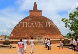 SRI LANKA, Anuradhapura, Abhayagiri Dagaba (stupa), and pilgrims, SLK5718JPL