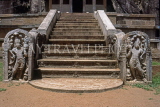 SRI LANKA, Anuradhapura, Isurumuniya Rock Temple, guardstone entrance, SLK1877JPL