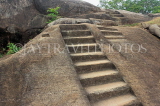 SRI LANKA, Anuradhapura, Isurumuniya Rock Temple site, Ranmasu Uyana, granite steps, SLK5758JPL
