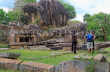 SRI LANKA, Anuradhapura, Isurumuniya Rock Temple site, Ranmasu Uyana (royal park), SLK5766JPL