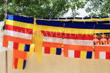 SRI LANKA, Anuradhapura, Jaya Sri Maha Bodhi (sacred Bo tree site), Buddhist flags, SLK5502JPL