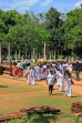 SRI LANKA, Anuradhapura, Ratna Prasada, Abhayagiri Monastery ruins, pilgrims, SLK5574JPL
