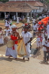 SRI LANKA, Anuradhapura, Ruwanweliseya Dagaba, pilgrims, drummers parade, SLK5615JPL
