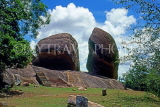 SRI LANKA, Anuradhapura, Vassagiriya Rock Caves, giant boulders, SLK2250JPL