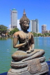 SRI LANKA, Colombo, Gangaramaya temple, Seema Malaka shrine, Buddha statue, SLK5333JPL