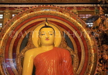 SRI LANKA, Colombo, Gangaramaya temple, main hall, seated Buddha statue, SLK5351JPL
