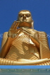 SRI LANKA, Dambulla Cave Temple (Golden Temple), Golden Buddha statue, closeup, SLK2883JPL