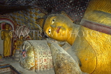 SRI LANKA, Dambulla Cave Temple (Golden Temple), reclining Buddha statue, 5th cave, SLK350JPL
