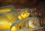 SRI LANKA, Dambulla Cave Temple (Golden Temple), reclining Buddha statue, SLK1208JPL