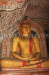 SRI LANKA, Dambulla Cave Temple (Golden Temple), seated Buddha statue in cave, SLK2833JPL