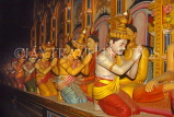 SRI LANKA, Dikwella, Wewurukannala Viharaya (temple), image house, statues, SLK1999JPL