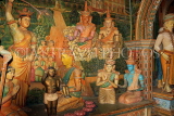SRI LANKA, Dikwella, Wewurukannala Viharaya (temple), image house, statues, SLK4635JPL