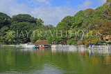 SRI LANKA, Kandy, Kandy Lake and boating pier, SLK3655JPL