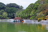 SRI LANKA, Kandy, Kandy Lake and boating pier, SLK3710JPL