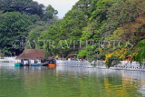 SRI LANKA, Kandy, Kandy Lake and boating pier, SLK3711JPL