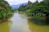 SRI LANKA, Kandy, Peradeniya Botanical Gardens, Mahaweli Ganga (river) by gardens, SLK4955JPL