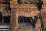 SRI LANKA, Kandy, Temple of the Tooth (Dalada Maligawa), Audience Hall, pillar carvings, SLK3062JPL