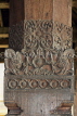 SRI LANKA, Kandy, Temple of the Tooth (Dalada Maligawa), Audience Hall, pillar carvings, SLK3309JPL