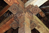 SRI LANKA, Kandy, Temple of the Tooth (Dalada Maligawa), Audience Hall, pillar carvings, SLK3310JPL