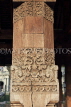 SRI LANKA, Kandy, Temple of the Tooth (Dalada Maligawa), Audience Hall, pillar carvings, SLK3416JPL