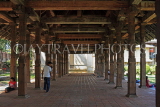 SRI LANKA, Kandy, Temple of the Tooth (Dalada Maligawa), Audience Hall, wood pillars, SLK3064JPL