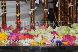 SRI LANKA, Kandy, Temple of the Tooth (Dalada Maligawa), Sacred Tooth room, flower offerings, SLK3509JPL