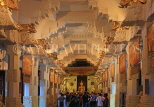 SRI LANKA, Kandy, Temple of the Tooth (Dalada Maligawa), Thai shrine hall, elaborate ceiling, SLK3042JPL