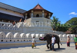 SRI LANKA, Kandy, Temple of the Tooth (Dalada Maligawa), and elephant, SLK2900JPL