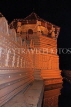 SRI LANKA, Kandy, Temple of the Tooth (Dalada Maligawa), and moat, night view, SLK3324JPL