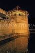 SRI LANKA, Kandy, Temple of the Tooth (Dalada Maligawa), and moat, night view, SLK3352JPL