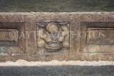 SRI LANKA, Kandy, Temple of the Tooth (Dalada Maligawa), courtyard steps, carved figures, SLK3118JPL