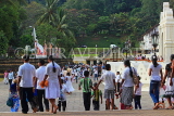 SRI LANKA, Kandy, Temple of the Tooth (Dalada Maligawa), crowds of visitors arriving, SLK3426JPL