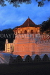 SRI LANKA, Kandy, Temple of the Tooth (Dalada Maligawa), illuminated at night, SLK3356JPL