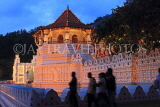 SRI LANKA, Kandy, Temple of the Tooth (Dalada Maligawa), illuminated at night, SLK3357JPL