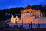 SRI LANKA, Kandy, Temple of the Tooth (Dalada Maligawa), illuminated at night, SLK3441JPL